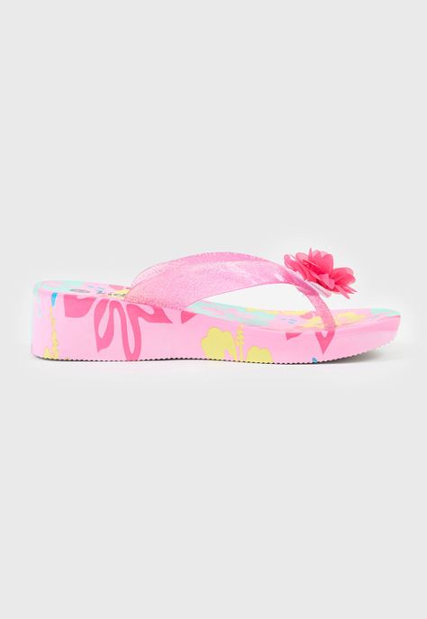 Hawaiana Niña Teen Plataforma Rosado Corona-1