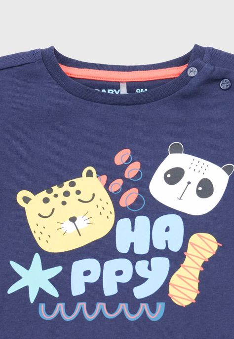 Polera Bebe Niño M/L Focal Navy Corona-2