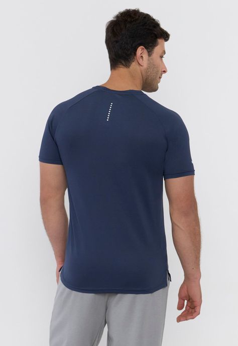 Polera Hombre Deportiva Mesh 2 Navy Corona-1