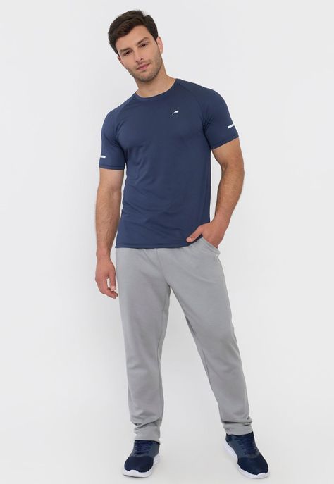 Polera Hombre Deportiva Mesh 2 Navy Corona-3