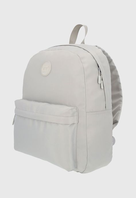 Mochila Juvenil Basic City Beige Corona-1