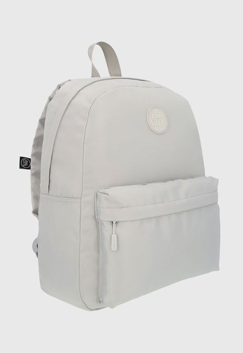 Mochila Juvenil Basic City Beige Corona-2