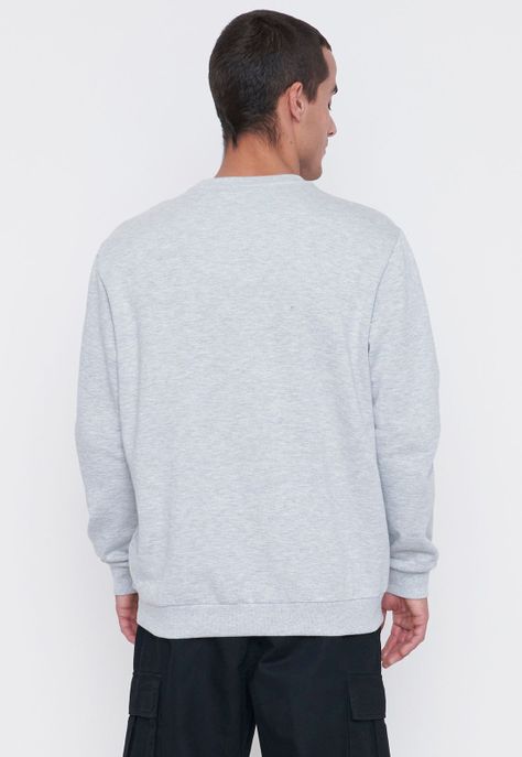 Polerón Hombre Emboss College Gris Corona-1