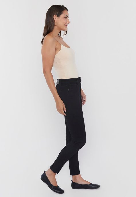Jeans Mujer Skinny Negro Corona-3