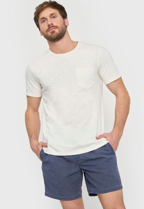Traje de Baño Hombre Azul Lavado Corona-0