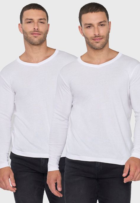 Camiseta Hombre Bipack Blanco Corona-0