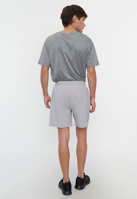 Short Hombre Deportivo Gris Básico Corona-2