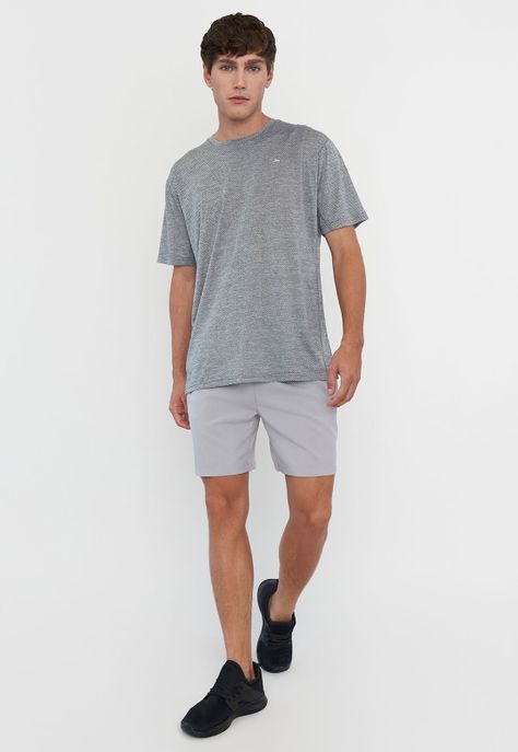 Short Hombre Deportivo Gris Básico Corona-3