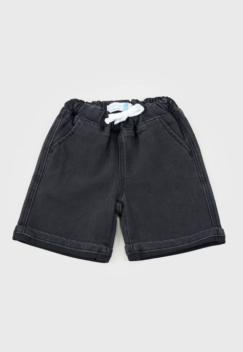 Short Bebe Niño Jeans Gris Corona-0