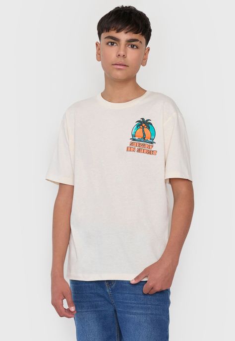 Polera Niño Teen Mc Focal Pecho Crudo Corona-0