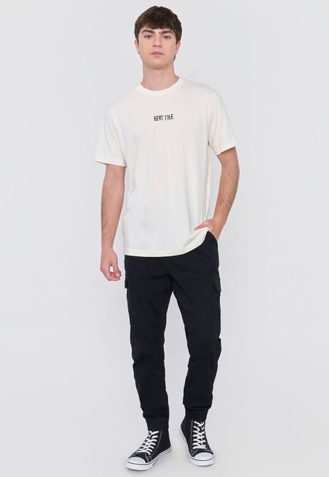 Polera Hombre Fun Texto Blanco Corona-3