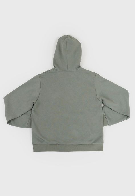 Poleron Niño Teen Zipper Verde Corona-1