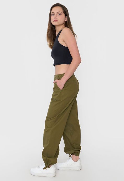 Pantalón Mujer Ajustable Verde Oliva Corona-3