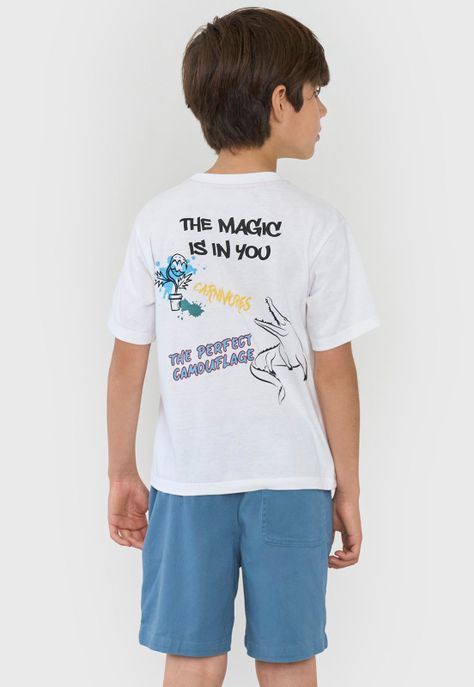 Polera Niño Kids Core Blanco Corona-1
