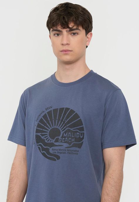 Polera Hombre Fun Summer Azul Claro Corona-2