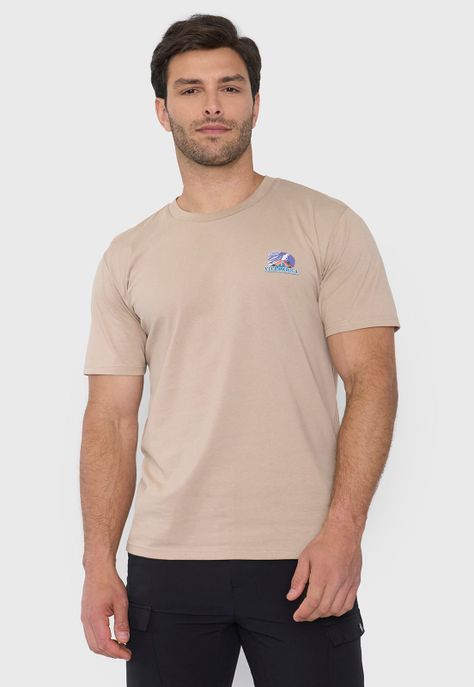 Polera Outdoor Hombre Fun Color Beige Corona-0