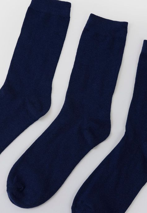 Calcetines Hombre Tripack Navy Liso Corona-3