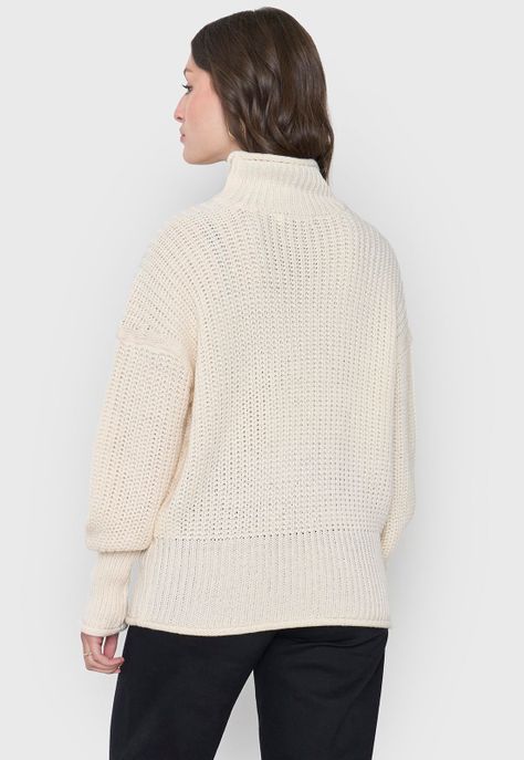 Sweater Mujer Grueso Crudo Corona-1