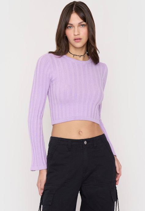 Sweater Mujer Round Neck Lila Corona-0