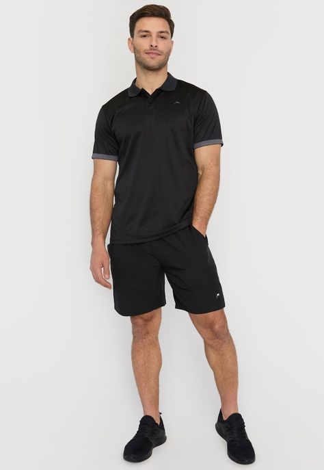 Short Calza Hombre Deportiva Negro Corona-0