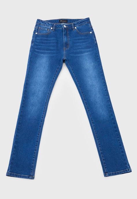 Jeans Niño Teens 5 Bolsillos Azul Oscuro Corona-0