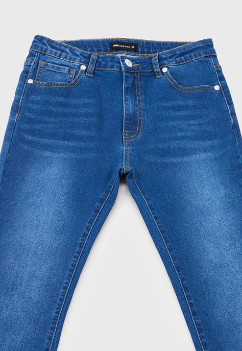 Jeans Niño Teens 5 Bolsillos Azul Oscuro Corona-2