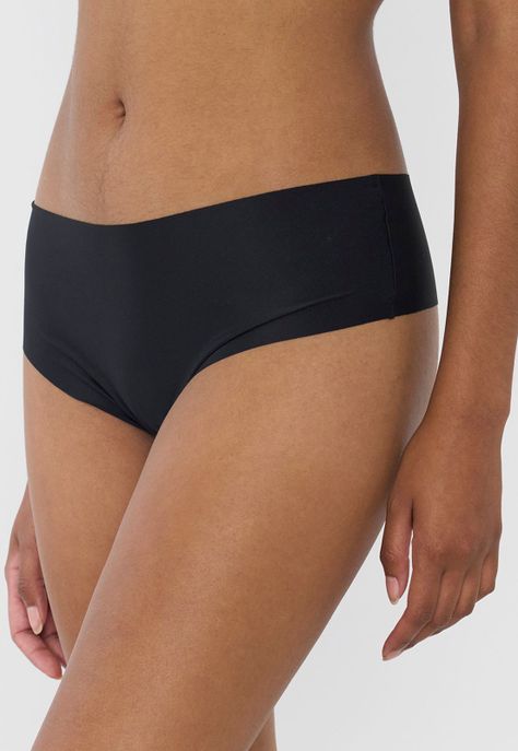 Pantaleta Mujer Microfibra Lisa Negro Corona-3