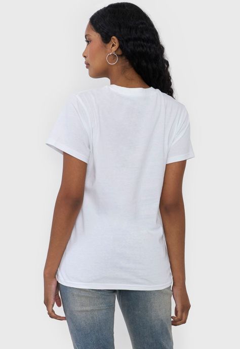 Polera Mujer Fun Regular Color Blanco Corona-1