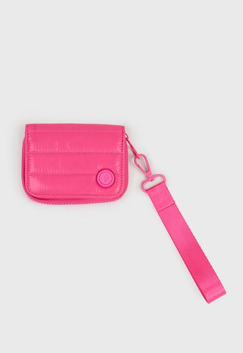 Billetera Mujer Nylon Color Fucsia Corona-0