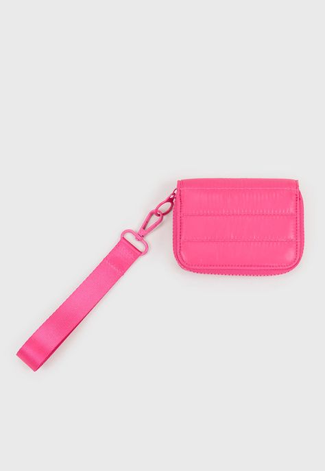 Billetera Mujer Nylon Color Fucsia Corona-1