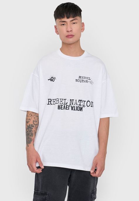 Polera Hombre Bordado Urbana Blanco Corona-0