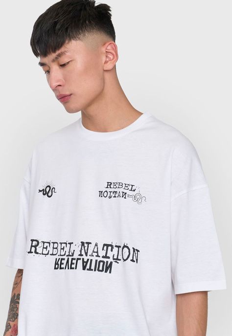 Polera Hombre Bordado Urbana Blanco Corona-2