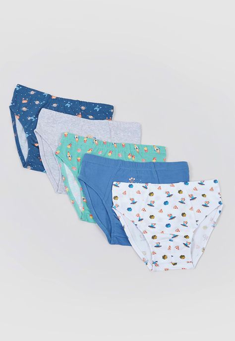 Calzoncillo Niño 5 Pack Azul Corona-0
