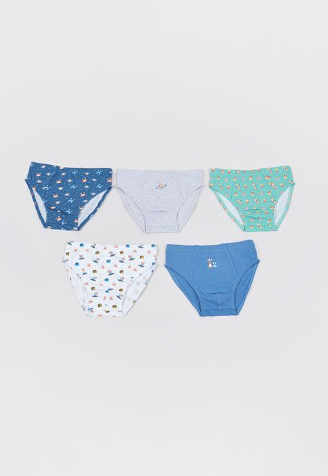 Calzoncillo Niño 5 Pack Azul Corona-2