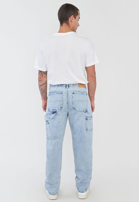 Jeans Hombre Carpenter Azul Claro Corona-2