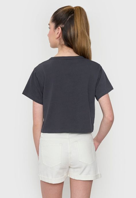 Polera Niña Teen Manga Corta Fun Nudo Marengo Corona-1