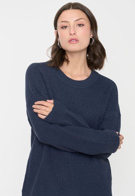 Sweater Mujer Navy Corona-2