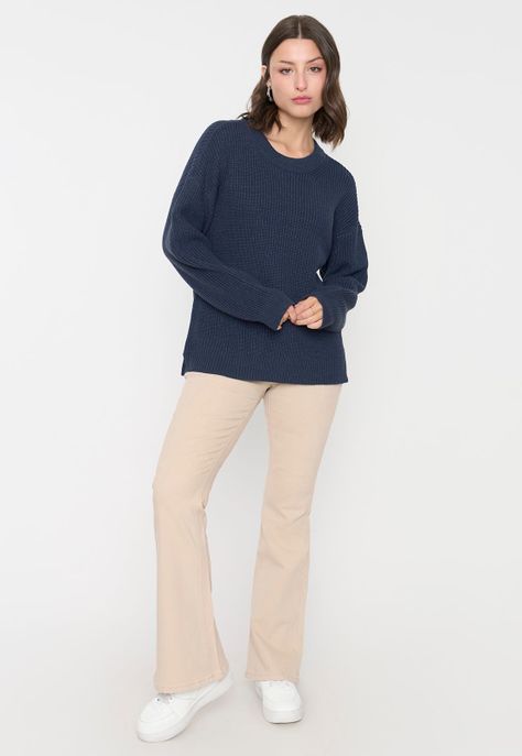 Sweater Mujer Navy Corona-3
