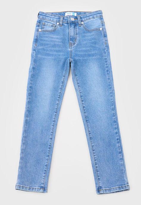 Jeans Niño Kids 5 Bolsillos Azul Medio Corona-0