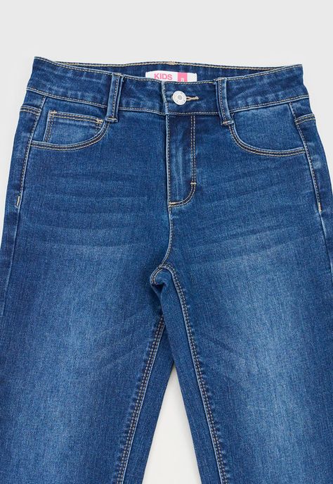 Jeans Niña Kids Skinny Color Azul Oscuro Corona-2