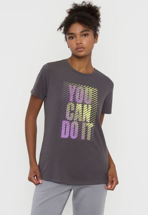 Polera Mujer Deportiva Fun Charcoal Corona-0