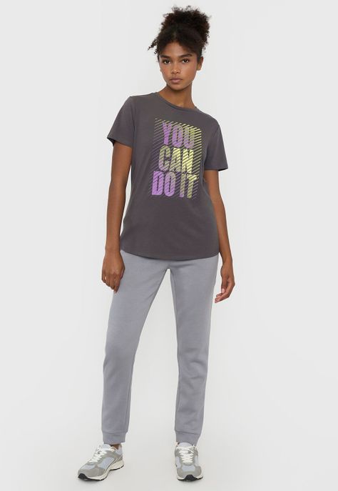 Polera Mujer Deportiva Fun Charcoal Corona-3