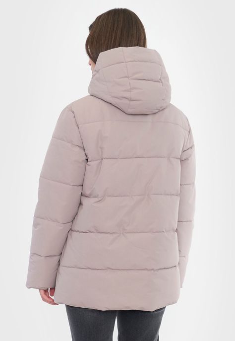 Parka Mujer Oversize Taupe Corona-1