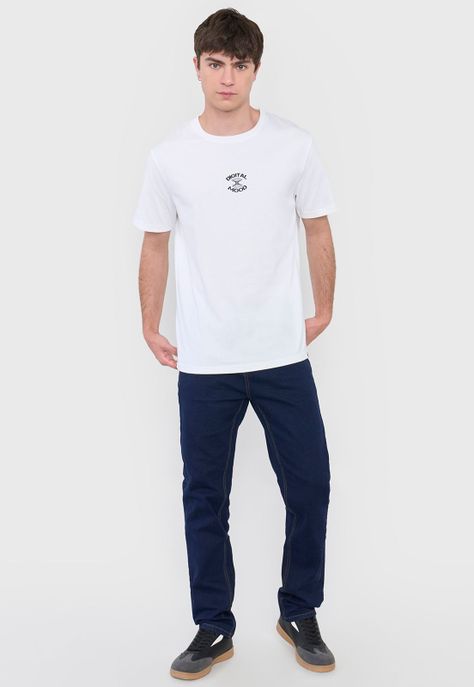 Polera Hombre Texto Corte Blanco Corona-3