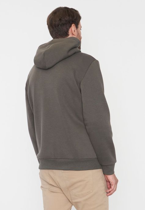 Polerón Hombre Full Zipper Musgo Corona-1