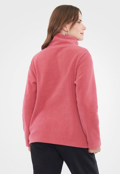 Polerón Mujer Polar  Botones Rosado Corona-1