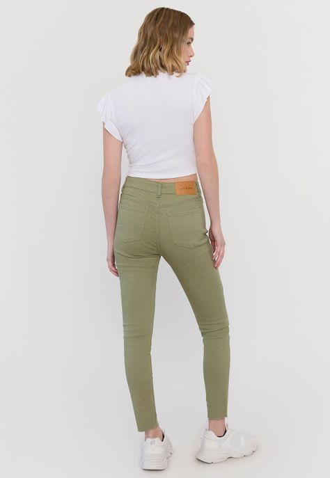 Jeans High Waist Mujer 2 Botones Azul Oscuro Corona-2