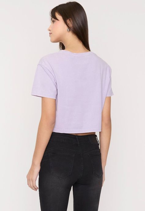 Polera Mujer Fun Crop Lila Corona-1