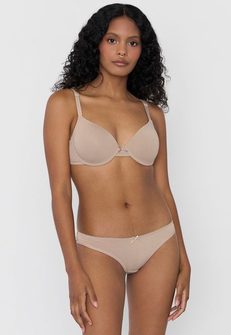 Calzón Mujer Bikini Color Beige Corona-0