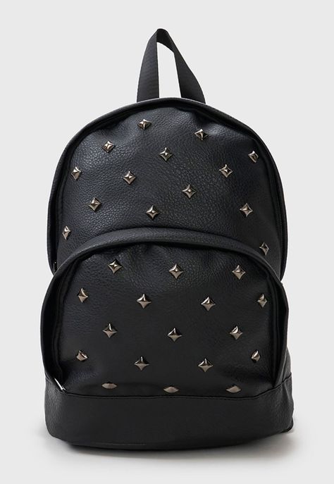 Mochila Mujer Tachas Negro Corona-0